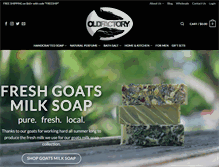 Tablet Screenshot of oldfactorysoap.com